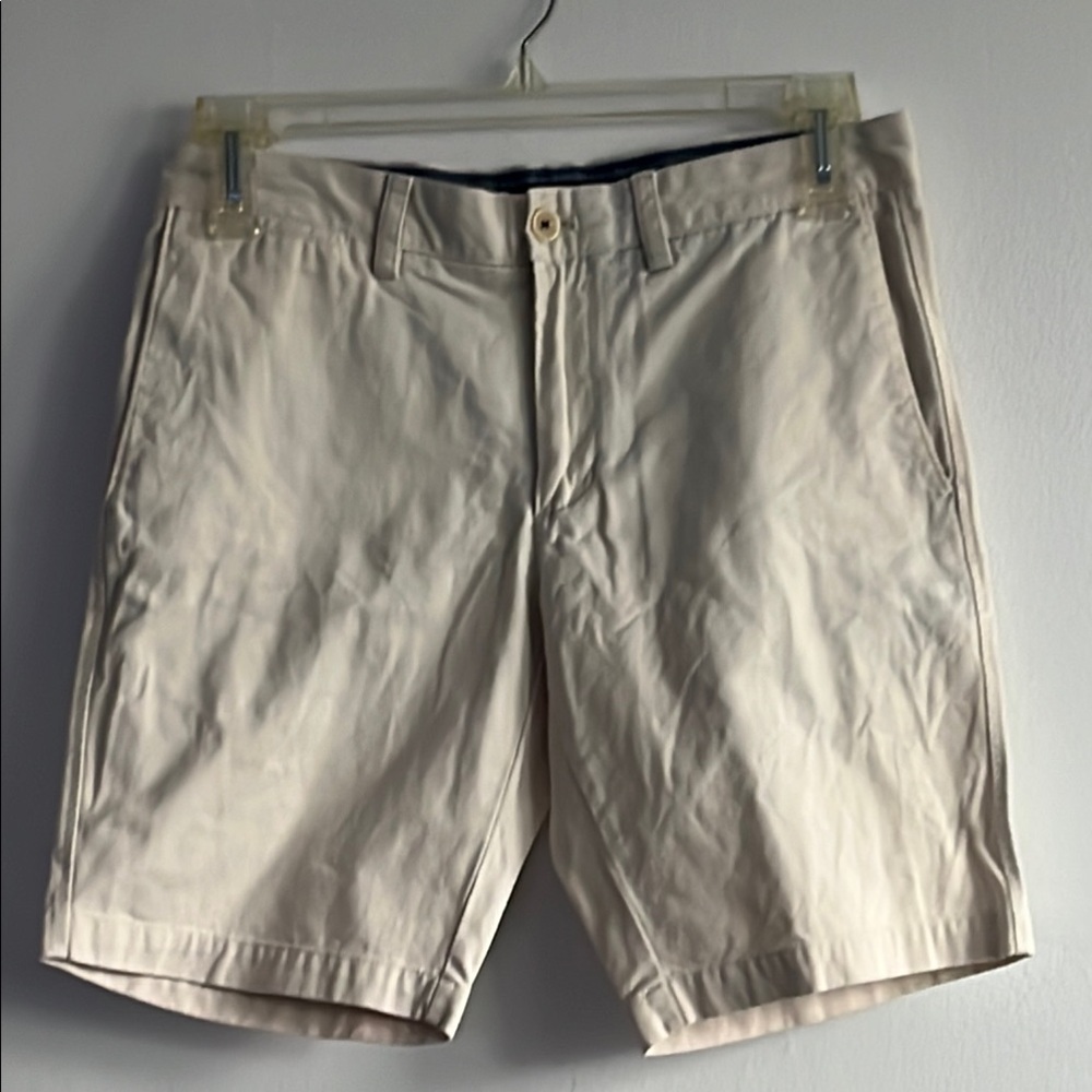 Banana Republic Cream Flat Front Shorts